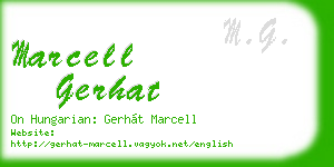 marcell gerhat business card